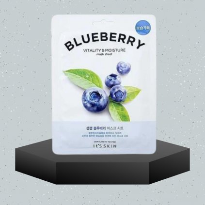 IT'S SKIN - The Fresh Mask Sheet Blueberry - Plátýnková maska pro dokonale hydratovanou pleť - 20 g