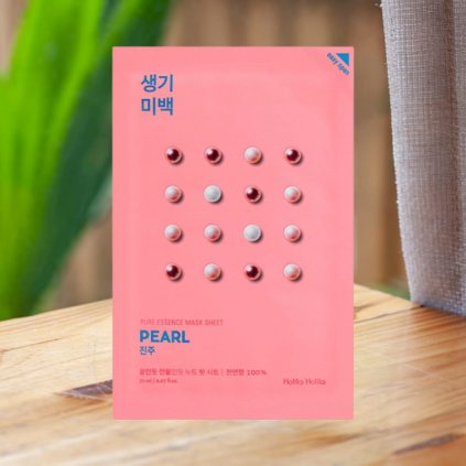 Holika Holika - Pure Essence Mask Sheet Pearl - Plátýnková maska pro jemnou a svěží pleť - 23 ml