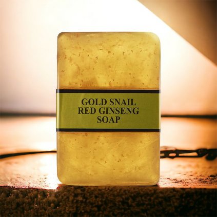 GOLD Energy SNAIL Synergy - Gold Snail Red Ginseng Soap - Luxusní mýdlo se šnečím mucinem a ženšenem - 90 g