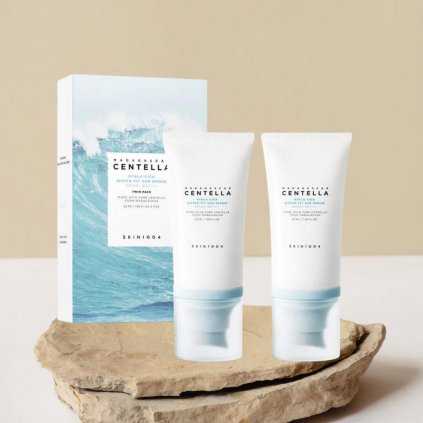 SKIN1004 - TWIN PACK Madagascar Centella Hyalu-Cica Water-Fit Sun Serum SPF50+ PA++++ - Hydratační duo SPF krémů - 2x50 ml