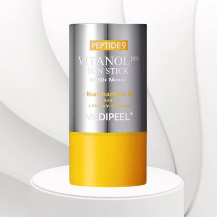 MEDI-PEEL - Peptide 9 Vitanol Sun Stick Pro SPF50+ PA++++ - Rozjasňující SPF v tyčince s peptidy a niacinamidem - 23 g