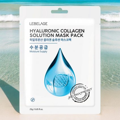 LEBELAGE - Hyaluronic Collagen Mask Pack - Kolagenová plátýnková maska - 25 g
