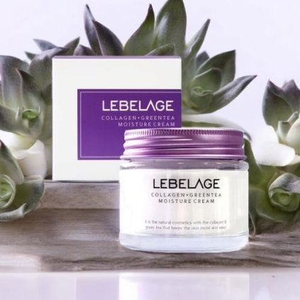 LEBELAGE - Collagen+Green Tea Moisture Cream - Vyživující krém s kolagenem a zeleným čajem - 70 ml