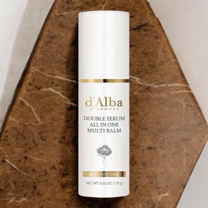 D'ALBA - Double Serum All In One Multi Balm - Multifunkční sérum v tyčince - 10 g