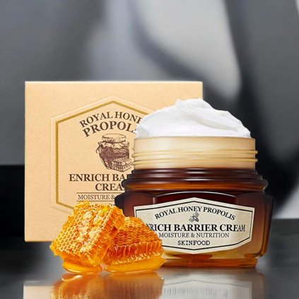 SKINFOOD - Royal Honey Propolis Enrich Barrier Cream - Hydratační a regenerační krém s propolisem - 63 ml