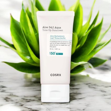 COSRX Aloe 54.2 Aqua Tone-Up Sunscreen SPF50+/PA++++ - Hydratační SPF krém s rozjasňujícím účinkem - 50 ml