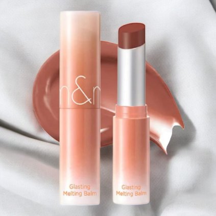Rom&nd - Glasting Melting Balm Dusty On The Nude Edition - Lesklý balzám na rty - 13 Scotch Nude - 23g