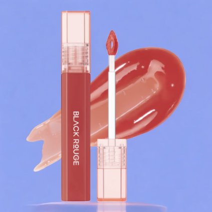 BLACK ROUGE - Half n Half Water Glow 2 HG07 Cinnamon Syrup - Lehký tint na rty - 3,5 g