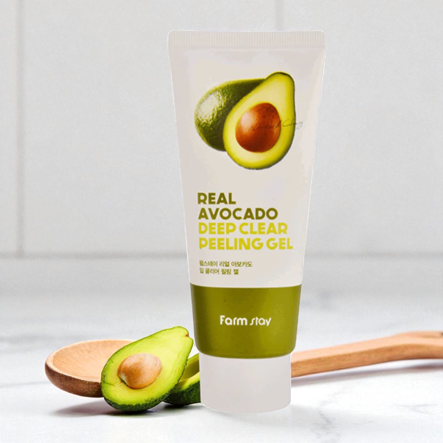 Farm Stay - Real Avocado Deep Clear Peeling Gel - Hloubkově čisticí peelingový gel s avokádem - 100 ml
