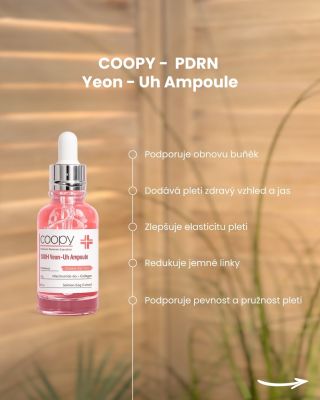 Už znáte COOPY PDRN Yeon-Uh Ampoule? ✨ Podporuje regeneraci pleti, obnovu buněk a navrací zdravý jas💧 Díky složce PDRN...