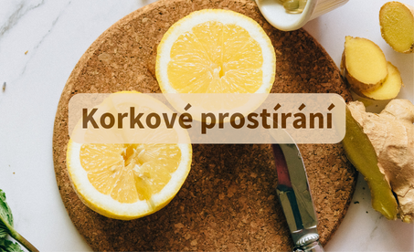 Korkové prostírání