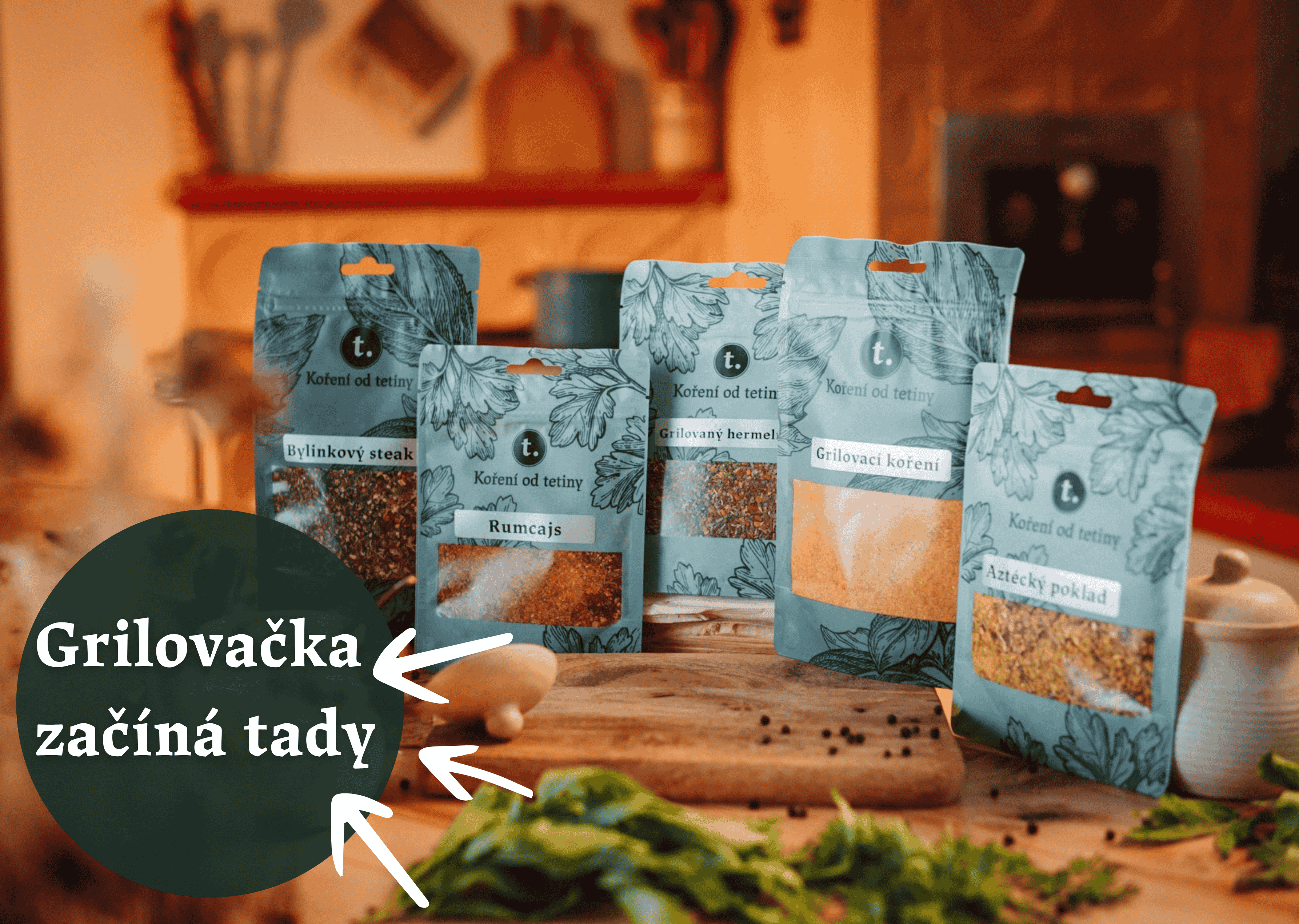 Směsi koření na grilování