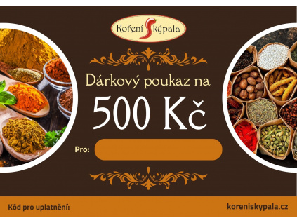 Dárkový poukaz 500