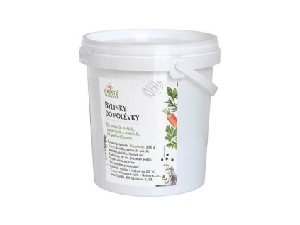 Bylinky do polévky kbelíček 250g Grešík