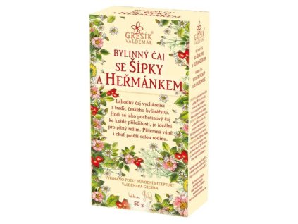 Bylinný čaj se šípky a heřmánkem 50g Grešík