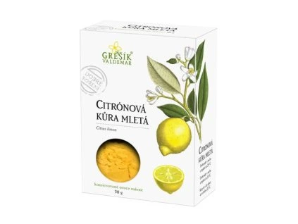 Citrónová kůra mletá 30g Grešík