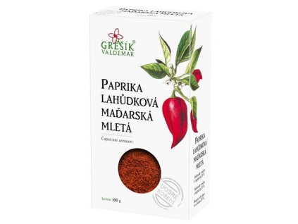 Paprika lahůdková maďarská mletá 100g Grešík
