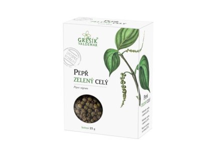 Pepř zelený celý 25g Grešík
