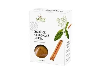 Skořice ceylonská mletá 50g Grešík