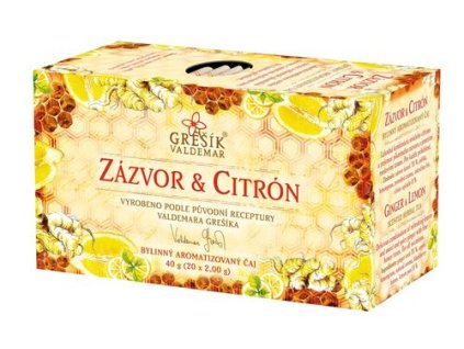 Zázvor, citron a med 20x2,0g Grešík