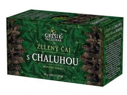 Zel. čaj s chaluhou n.s. 20x1,5g Grešík