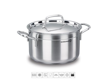 A1025 nerezovy hrnec korkmaz 6,8l0