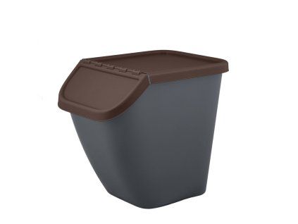 koš na odpad hnědý
