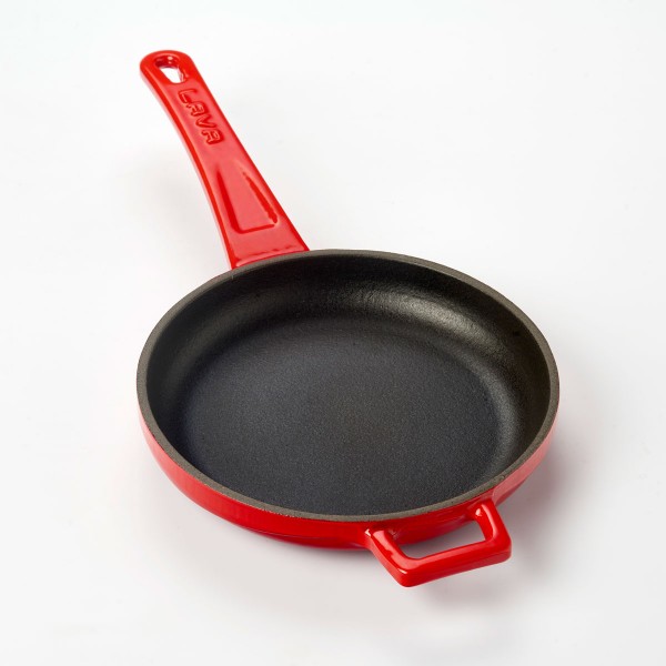 LAVA METAL Litinová pánev 16cm - červená