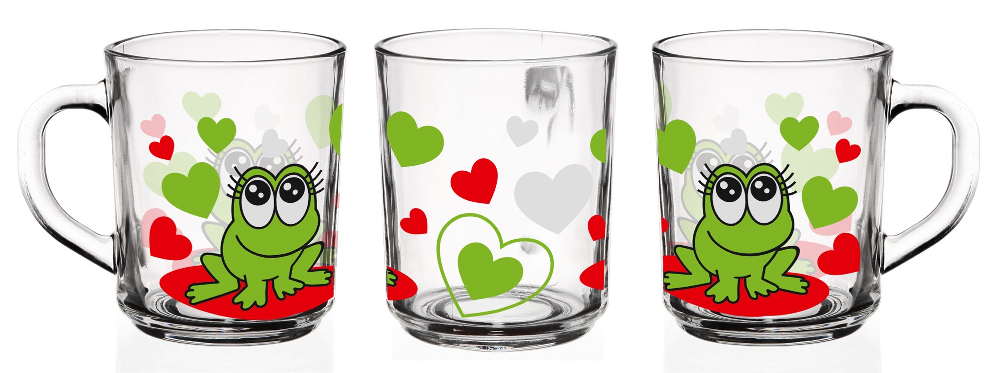 GLASMARK 6dílná sada hrnků s motivem žabky
