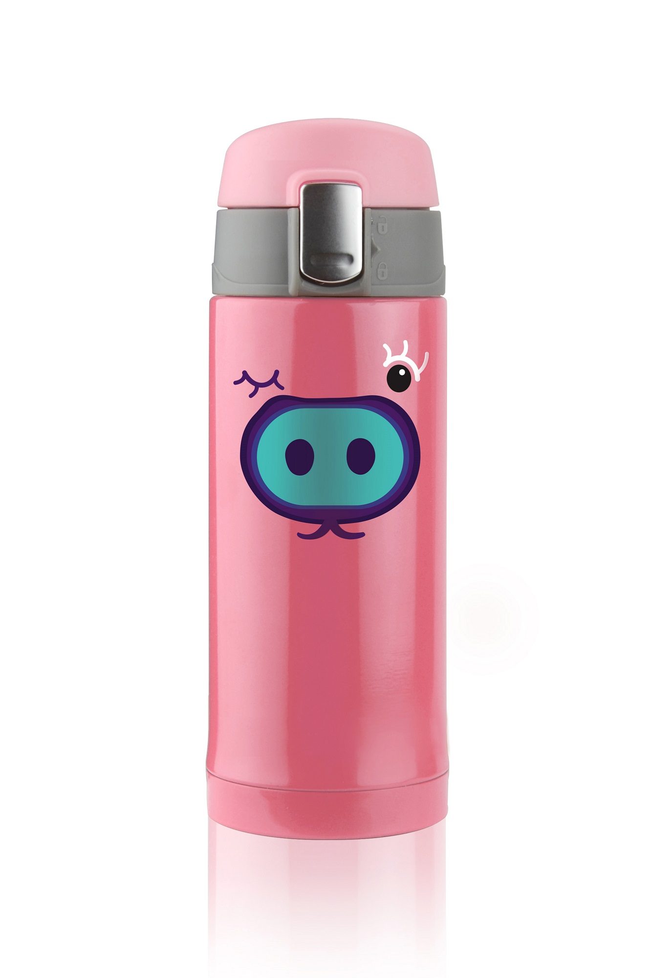 ASOBU Dětská růžová termoska 200ml