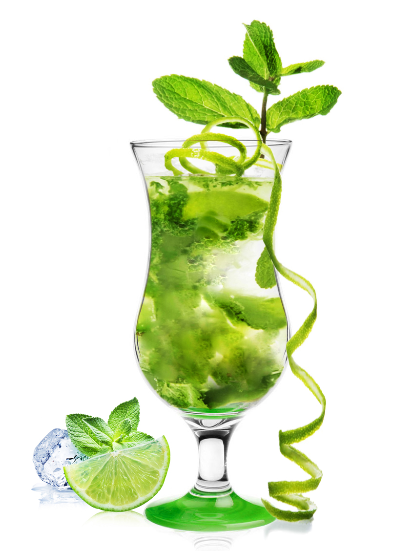 GLASMARK Koktejlová sklenice - 420ml, zelený podstavec