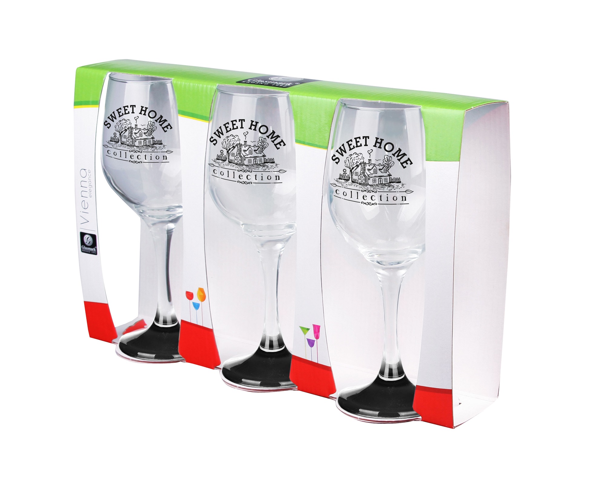 GLASMARK Sklenice na víno 300ml - sada 3ks