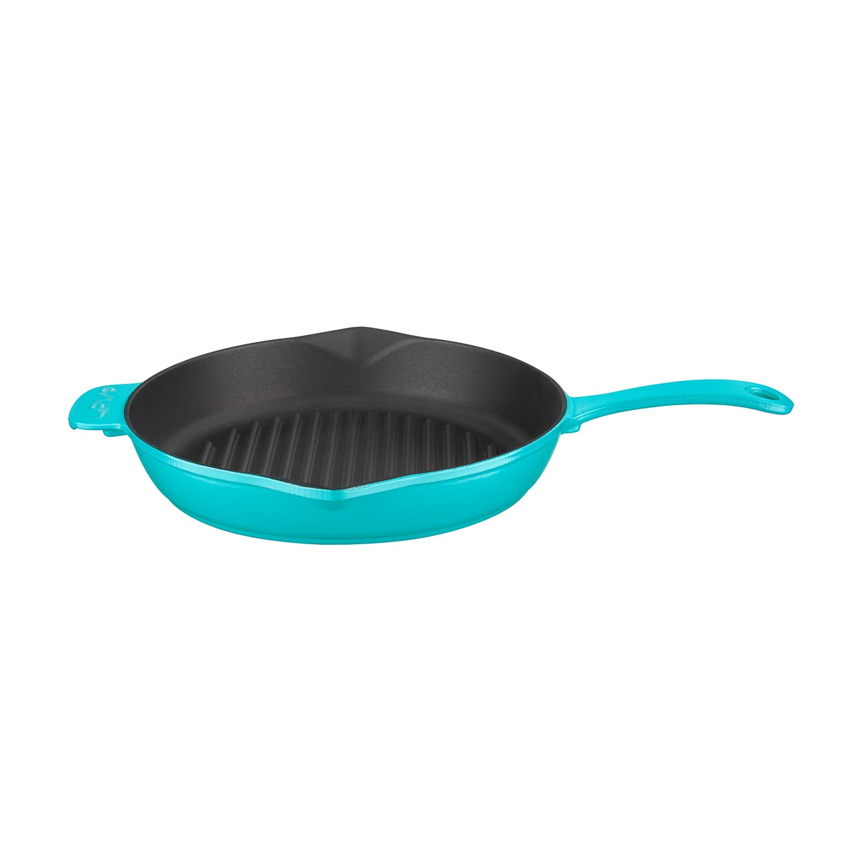 LAVA METAL Litinová pánev 28 cm s výlevkou - tyrkysová