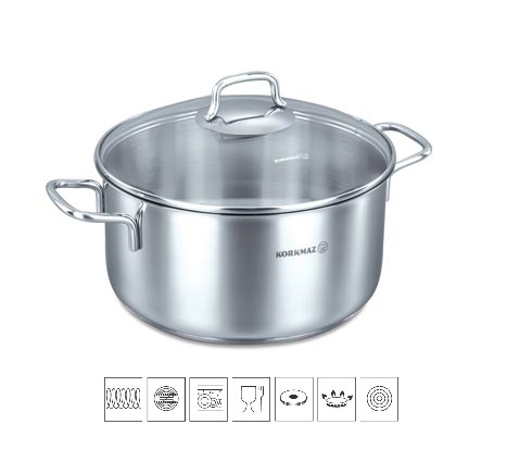 Korkmaz Perla - nerezový hrnec 3,5 l