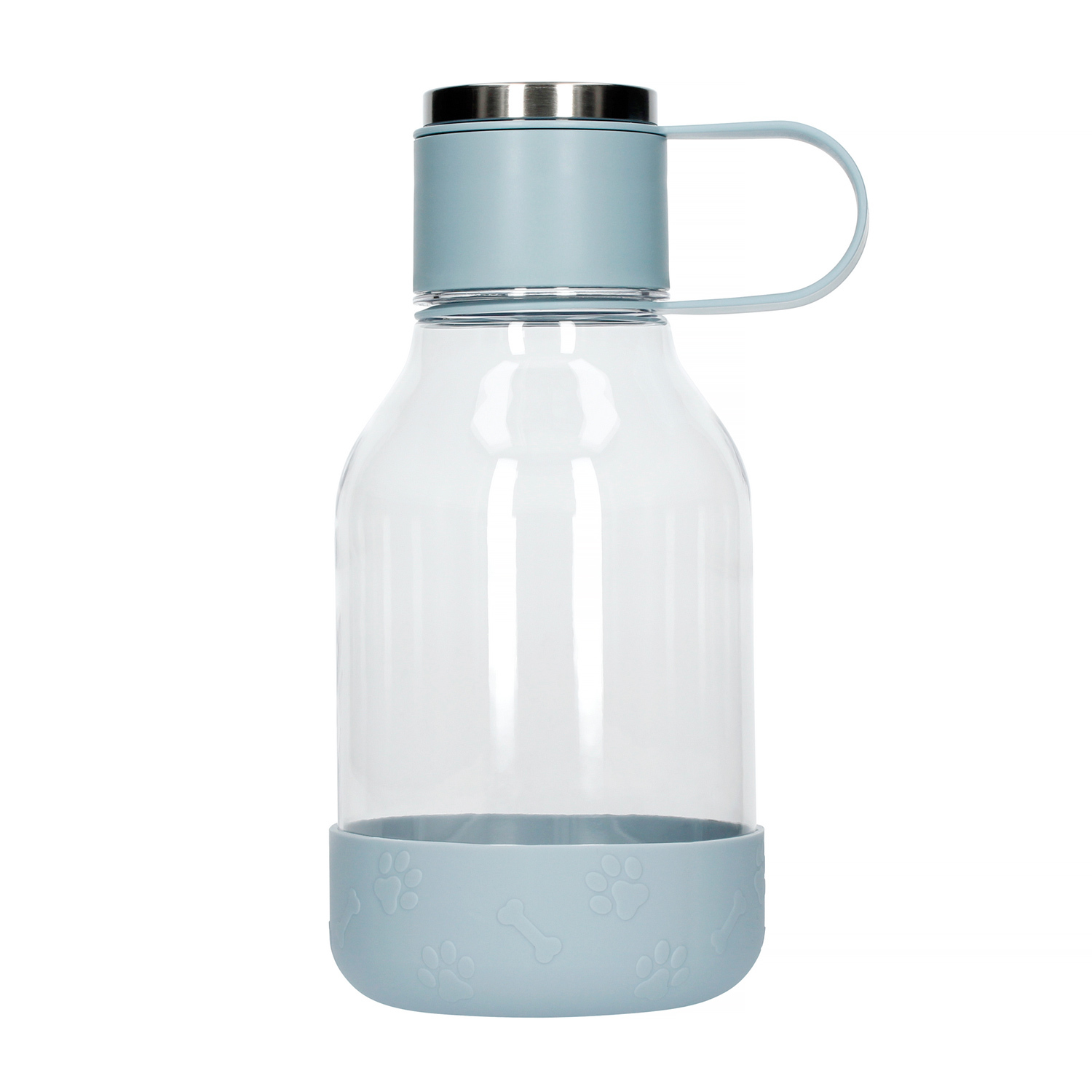 ASOBU Láhev na vodu s miskou pro psy - 1,5l modrá