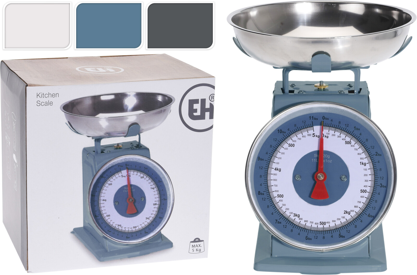 Koopman Kuchyňská váha RETRO do 5kg - černá