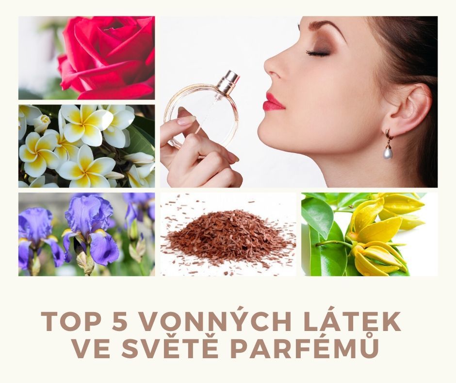 Top 5 vonných látek ve světě parfémů
