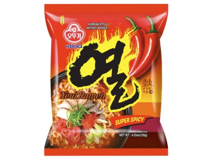 Polévka Yeul extra spicy ramyun Ottogi 120 g