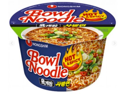 Polévka Bowl Noodle Hot&spicy Nongshim 100 g