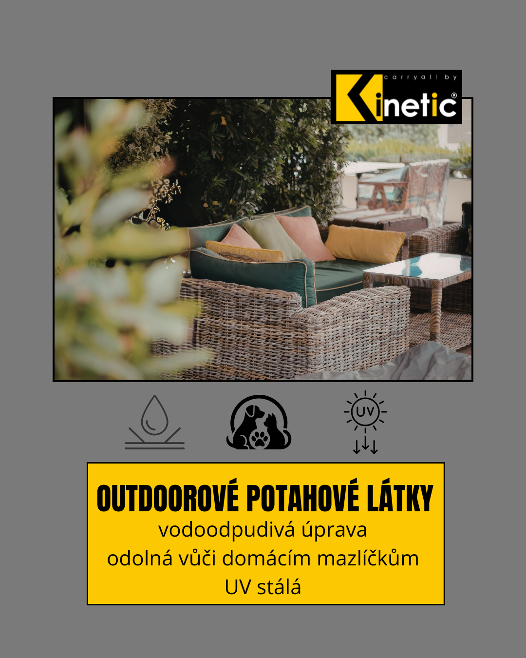 Jak vybrat outdoorovou potahovou látku na zahradní nábytek