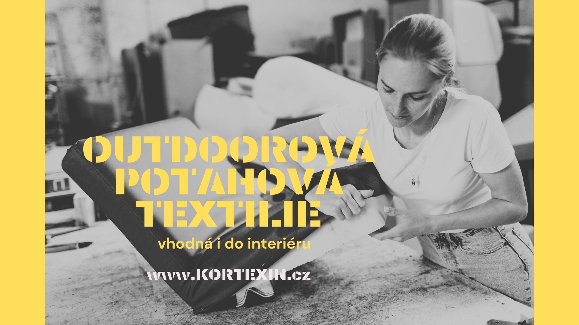 🆕 Outdoorová potahová textilie PES UV bez zátěru s "PR" odolností