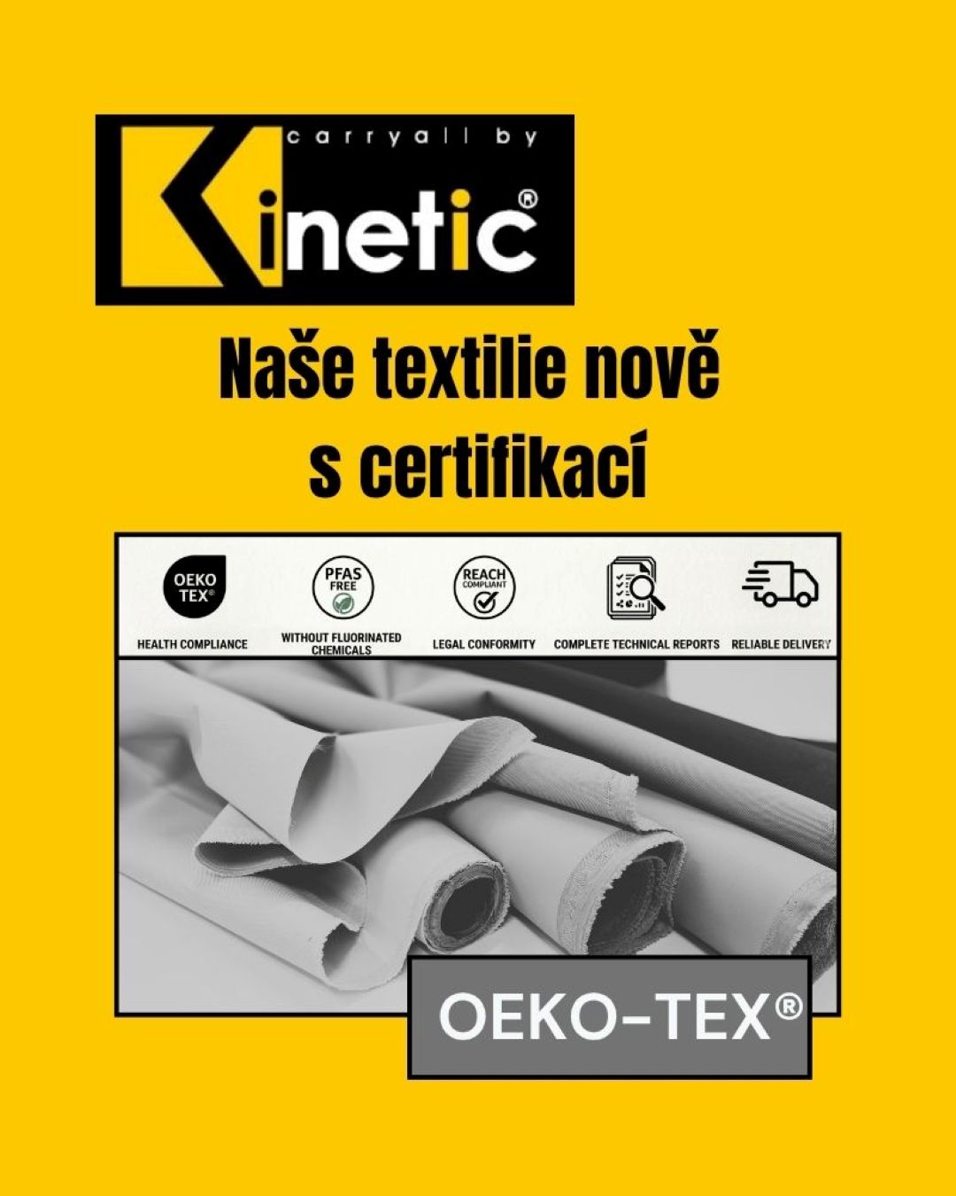 Unsere Textilien jetzt neu mit OEKO-TEX®-Zertifizierung.