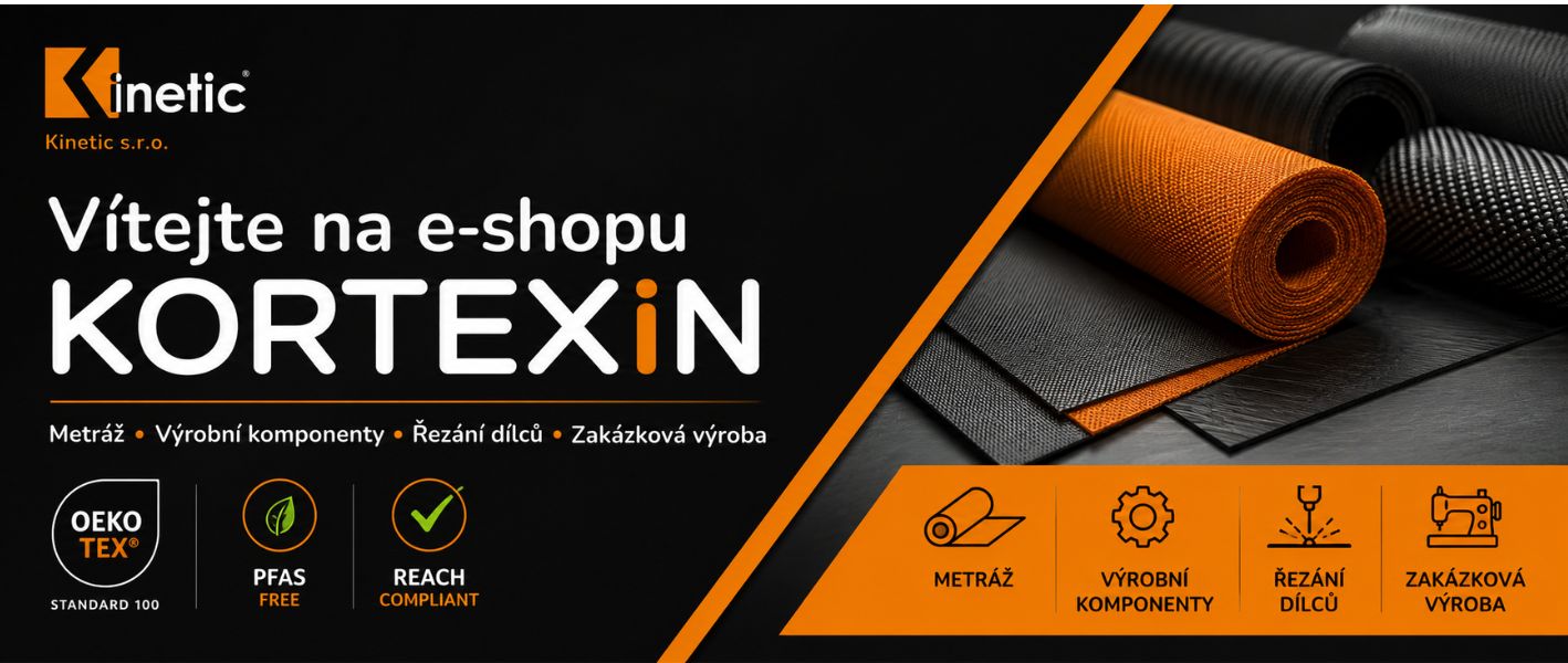 Kortexin – technické tkaniny, výrobní komponenty, řezání dílců a zakázková výroba