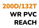 Nylon 200D/132T WR PVC REACH