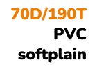 Nylon 70D/190T PVC softplain