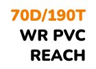 Nylon 70D/190T WR PVC REACH