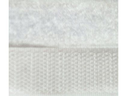 Klettverschluss 25mm-Masche weiß