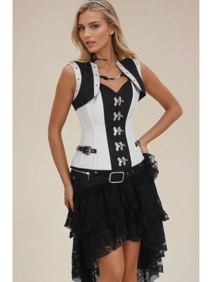 steampunk korzet s bolerkem a opaskem cernabila