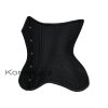 Extra stahovaci cerny taftovy pasovy korzet s boky bok korzety cz