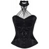 cerny stylovy korzet s obojkem,korzety cz